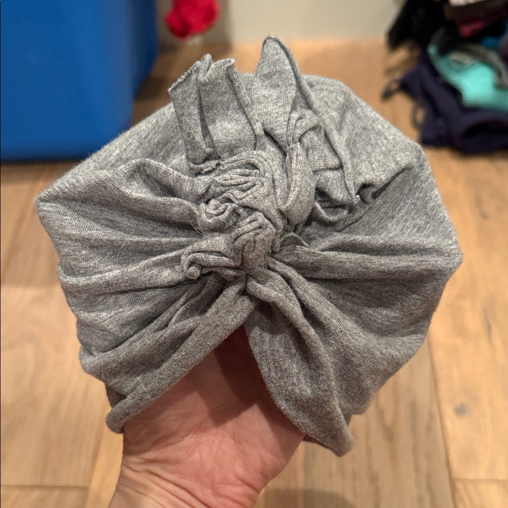 EUC Gray Baby Knotted Headwrap